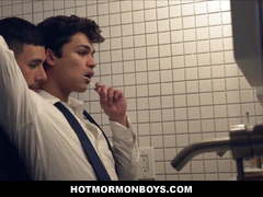 Two Hot Mormon Boys Fuck In Bathroom